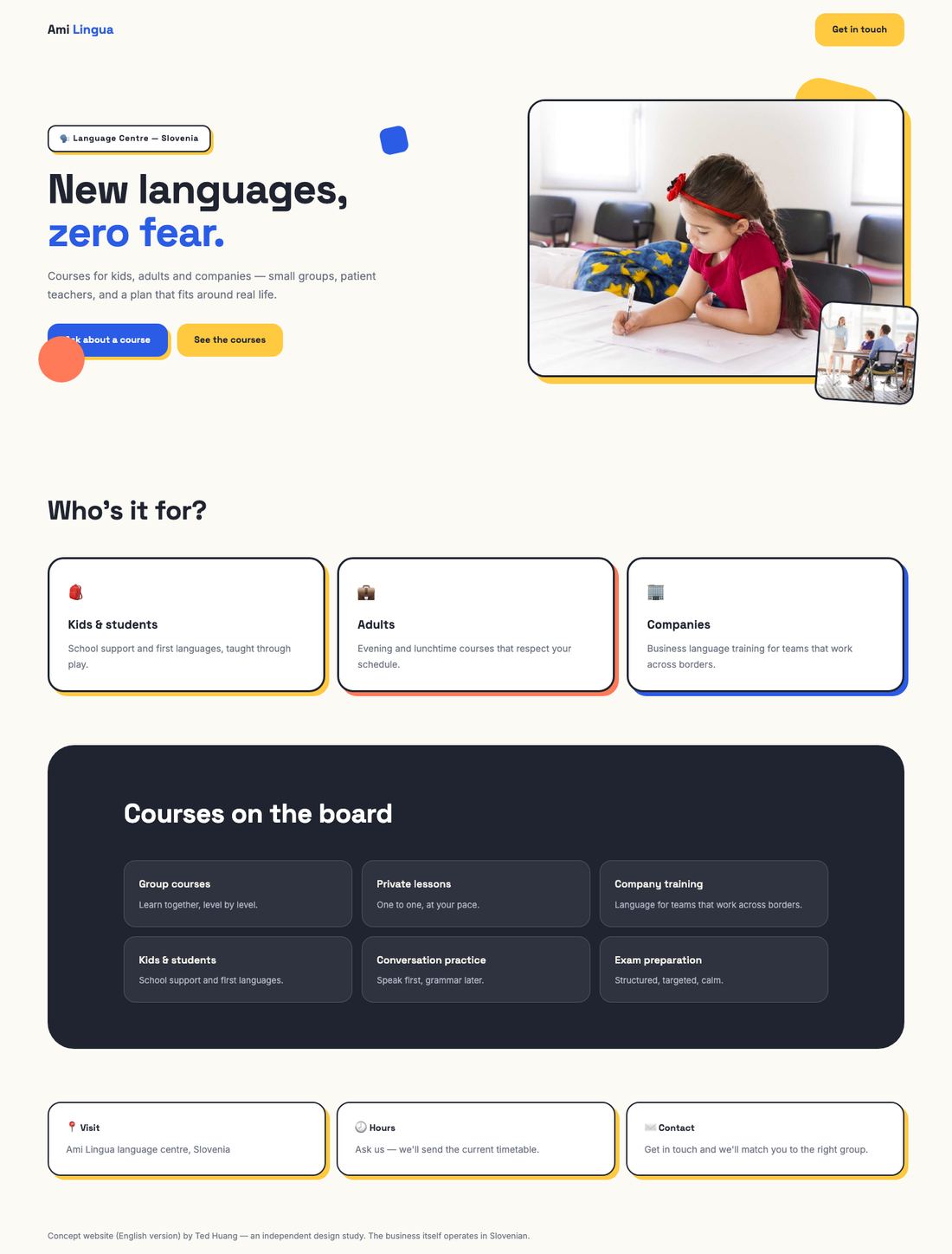 Ami Lingua — full concept page