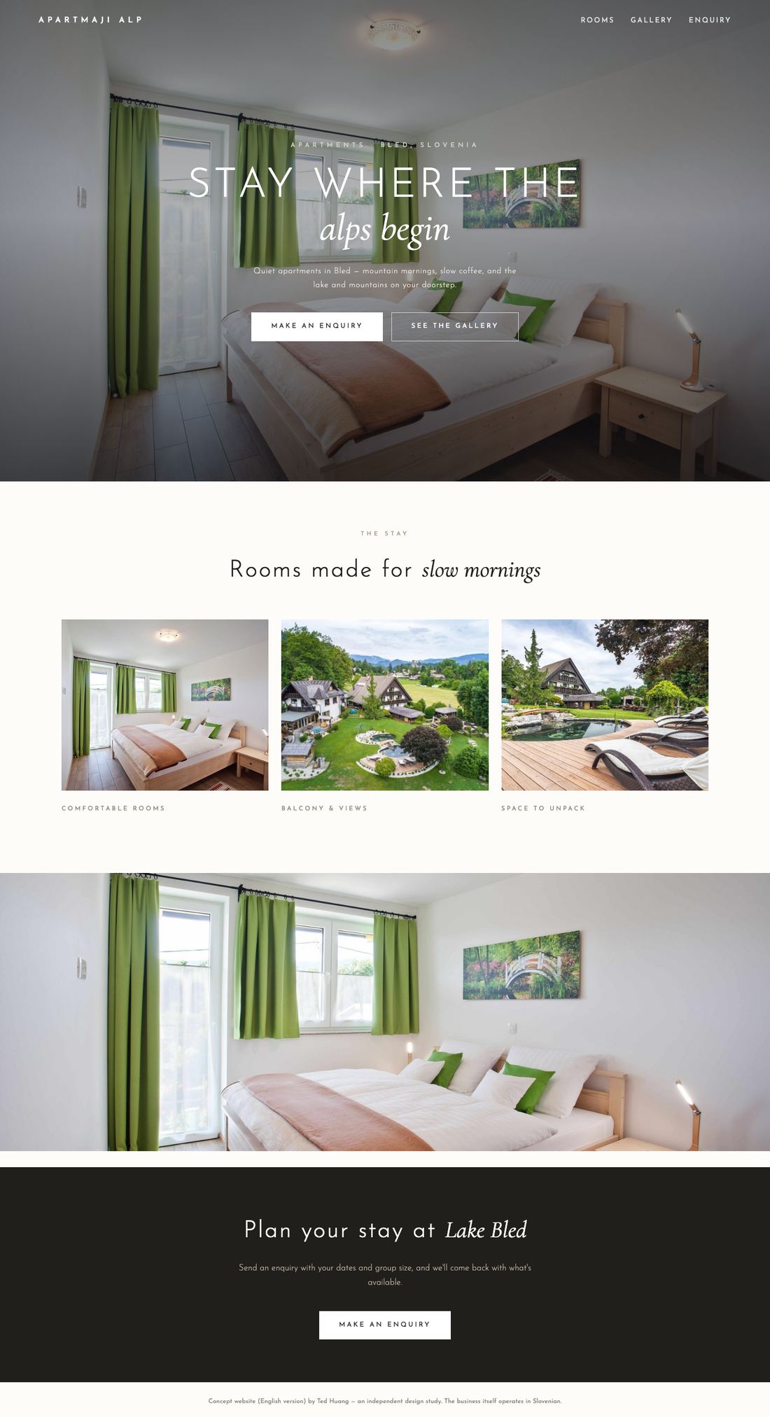 Apartmaji ALP — full concept page