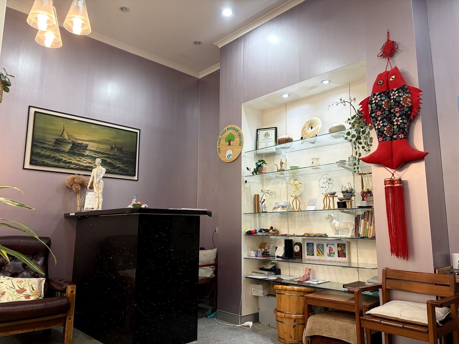 Treatment room at The Jade Tree Massage Centre